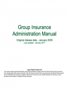 Group Insurance Administration Manual